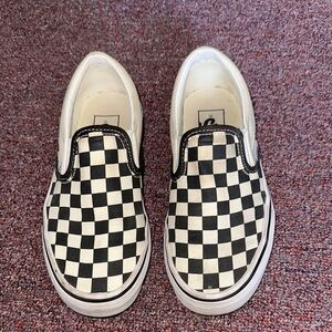Vans Black and White Checkerboard Sneakers